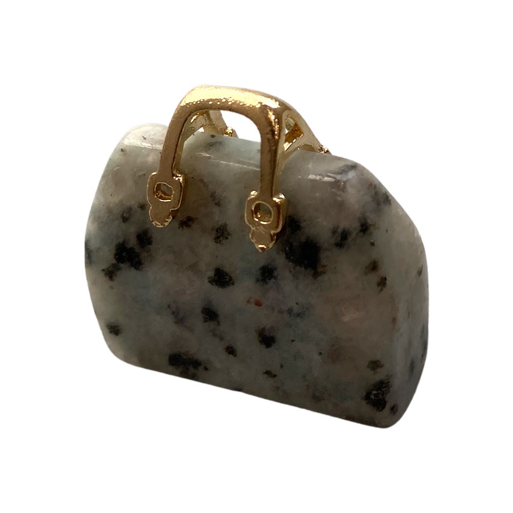 Mini Crystal Handbags, 2-2.5cm, Rainbow Moonstone