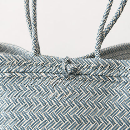 Recycled Plastic Woven Beach/Tote Long Strapped Bag, Large - image 8