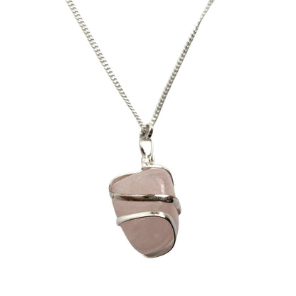 Tumbled Stone Wire Wrap Pendant, 2-3cm