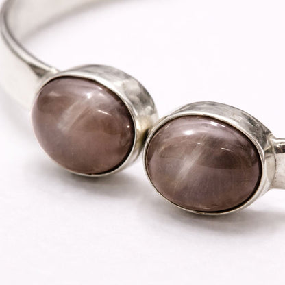 Silver-Plated Adjustable Oval Cuff Bangle - image 12