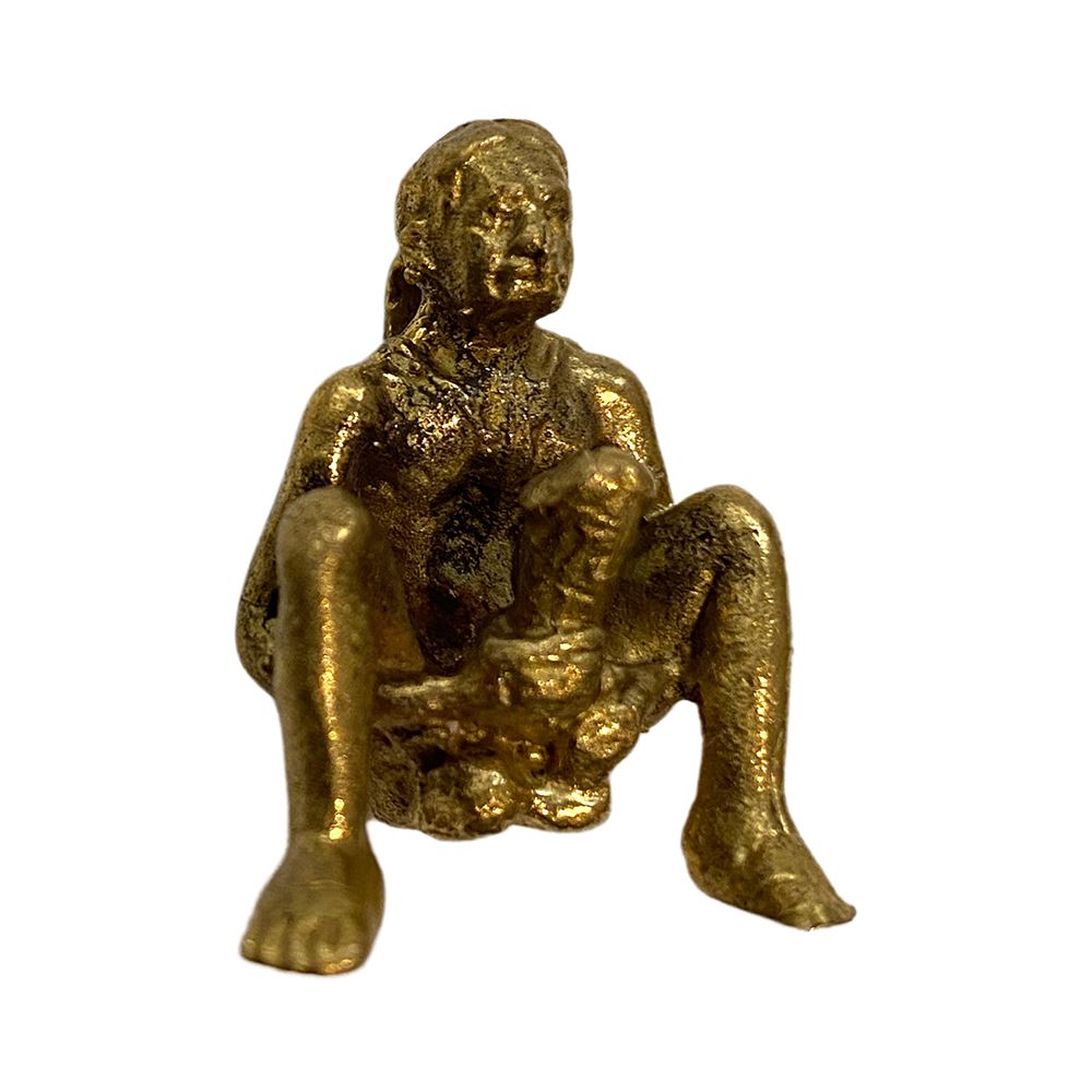 Miniature Brass Figurine, Fertility Pendant, Design #063