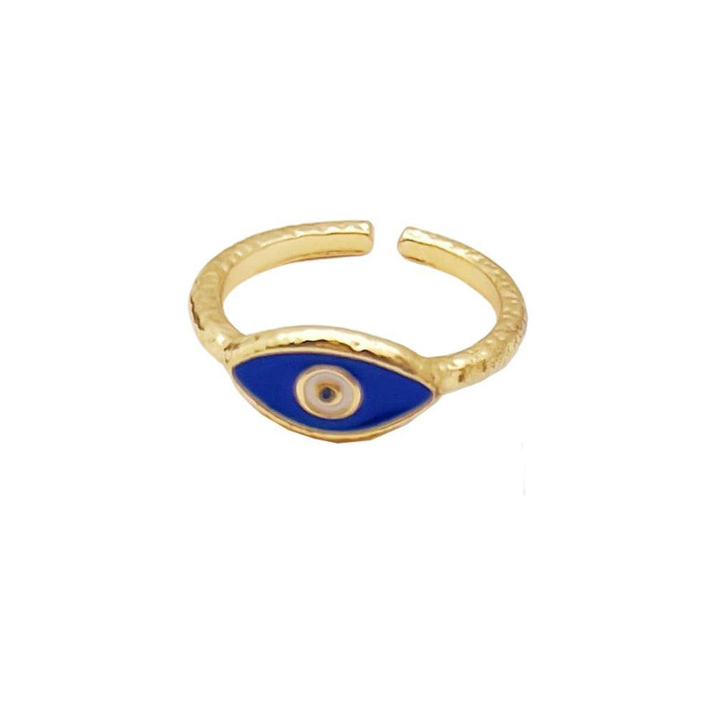 Evil Eye Ring, Gold, Eye of Elegance (#1)