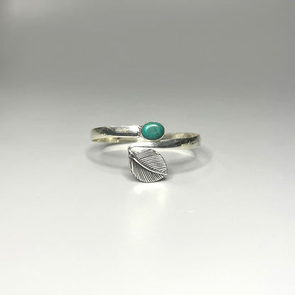 Silver-Plated Adjustable Leaf Cuff Bangle - image 17