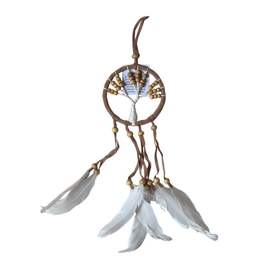 Tree of Life Dream Catcher, 9cm, Natural