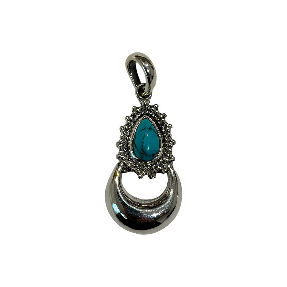 Silver-Plated Pendant (without Chain) (#10), 2.5x1.5cm