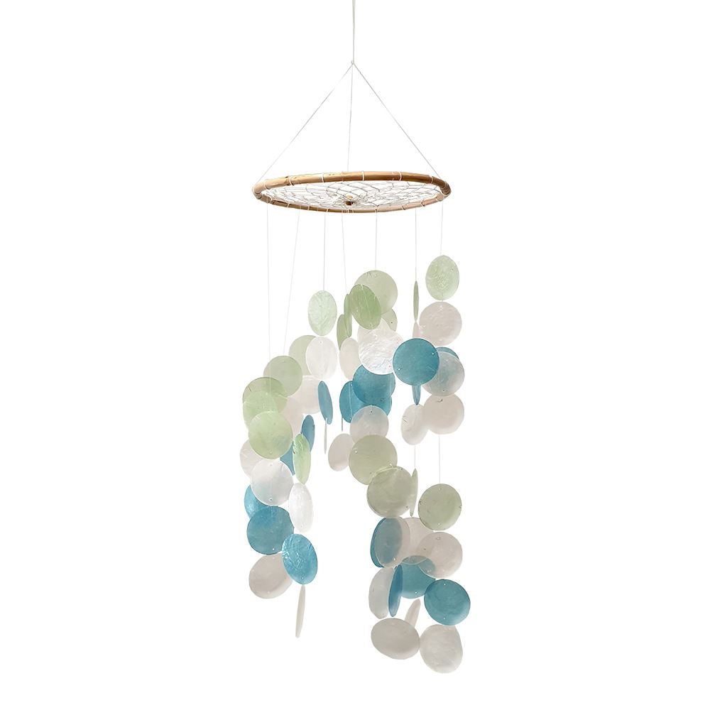 Capiz & Seashell Wind Chime, 55cm Hanging Height