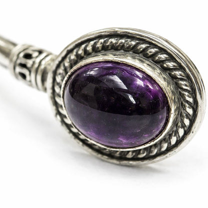 Silver-Plated Adjustable Boho Oval Cuff Bangle - image 16