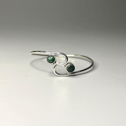 Silver-Plated Adjustable Serpentine Cuff Bangle - image 20