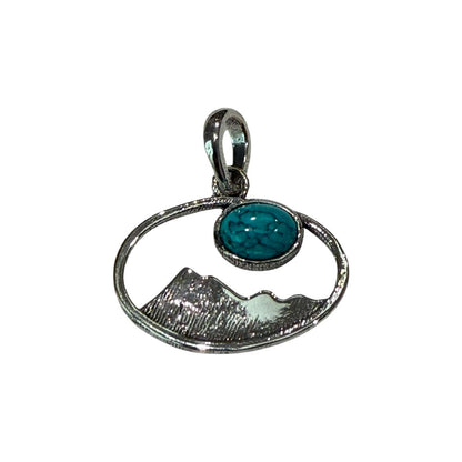 Silver-Plated Pendant (without Chain) (#02), 2.5x1.5cm