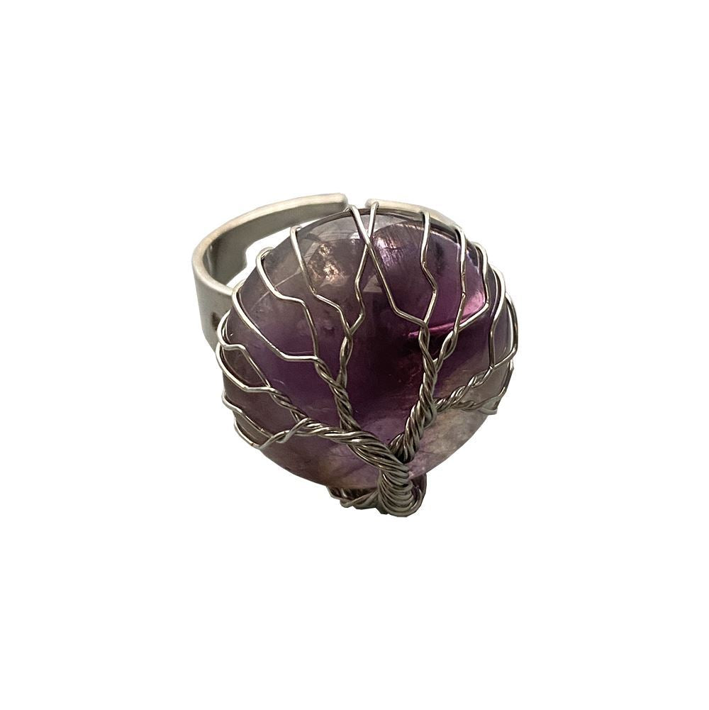 Wire Wrapped Tree of Life Ring, 2cm