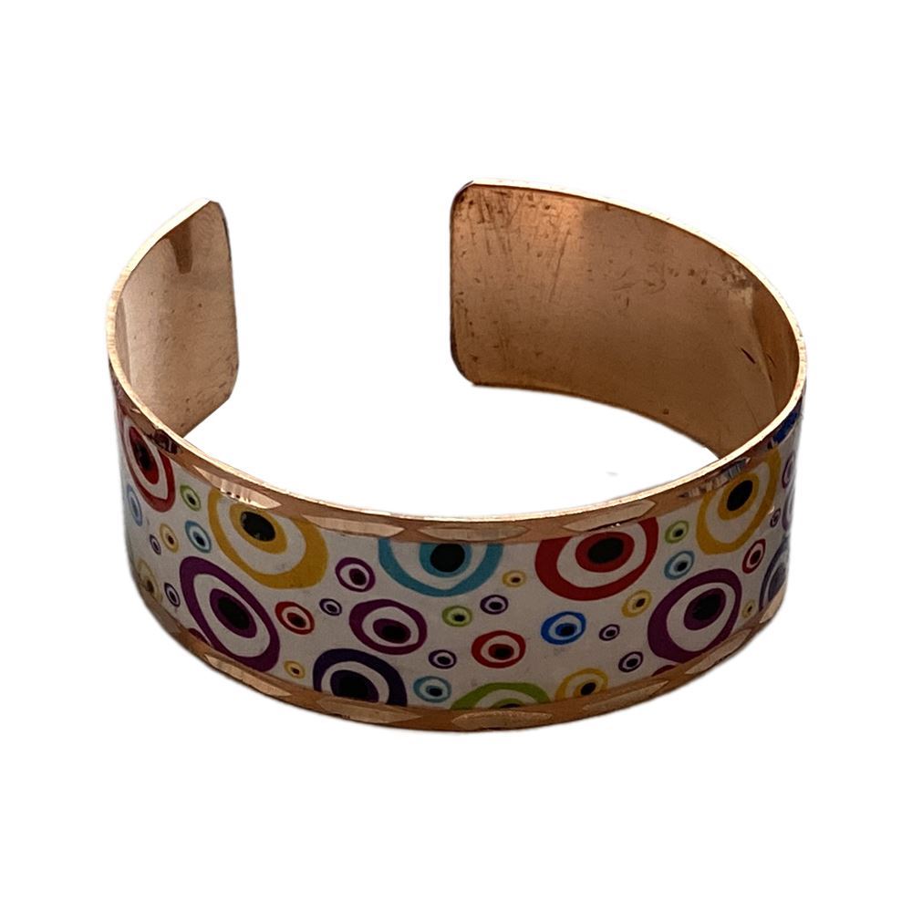 Evil Eye Copper Cuff