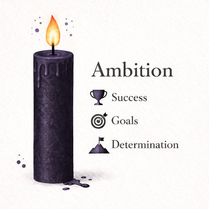 Spell Candles, Handmade & Unscented, Pack of 5