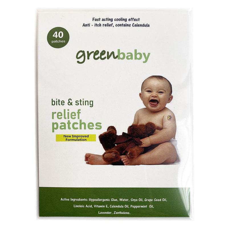 Green Baby Afterbite Patches, 40 Patches