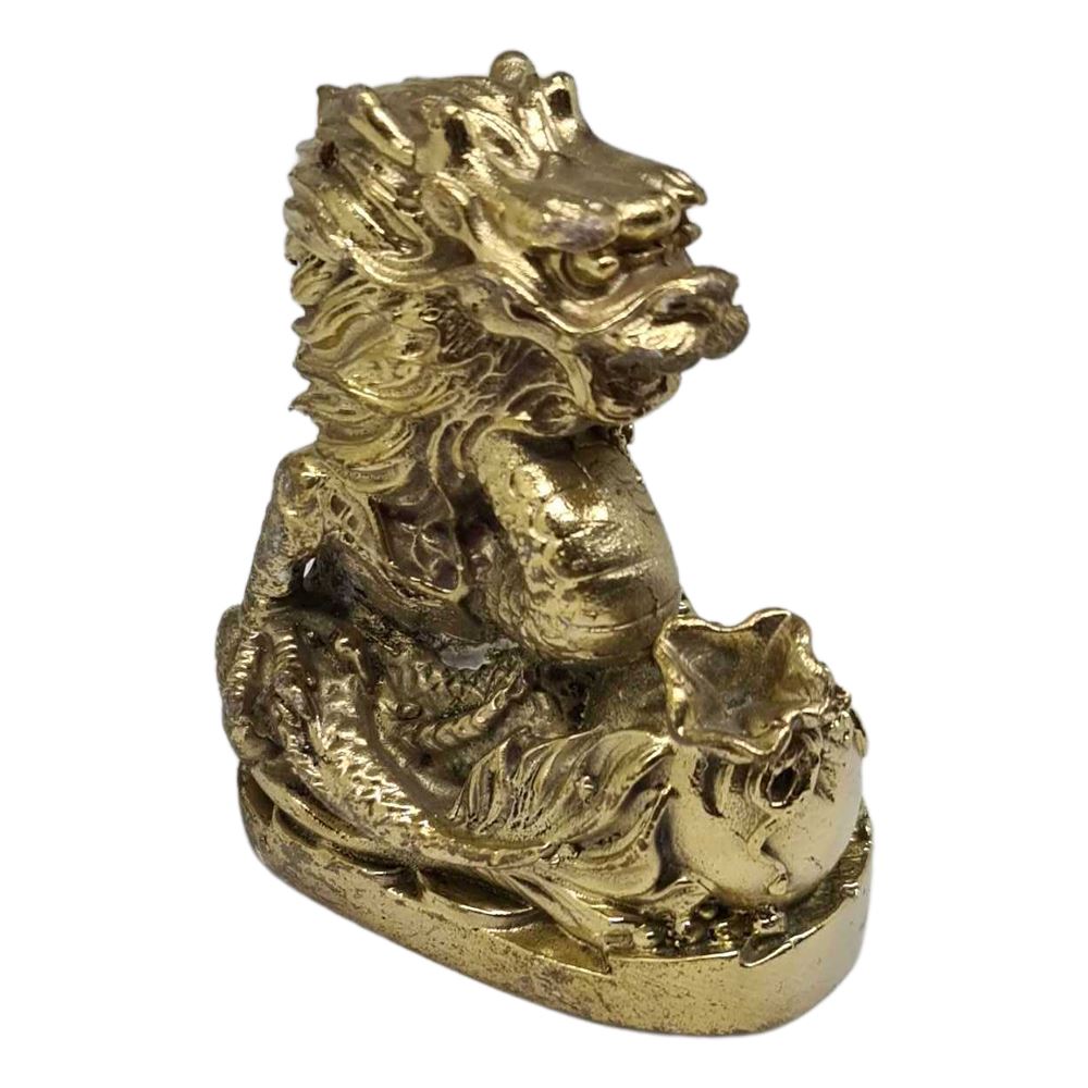 Brass Figurines, Shiny Finish, Dragon