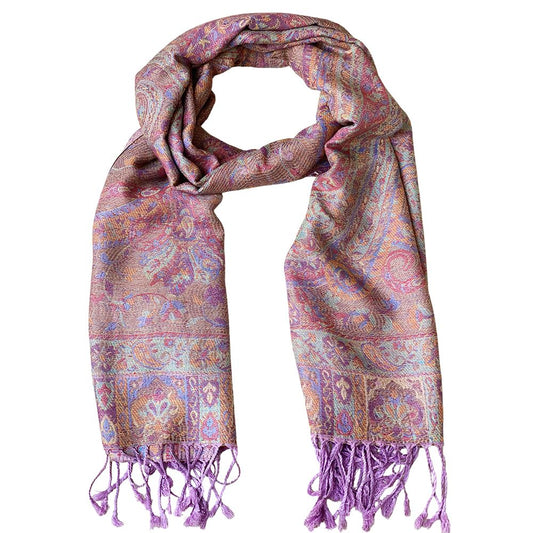 Cashmere Scarf, Pink/Purple