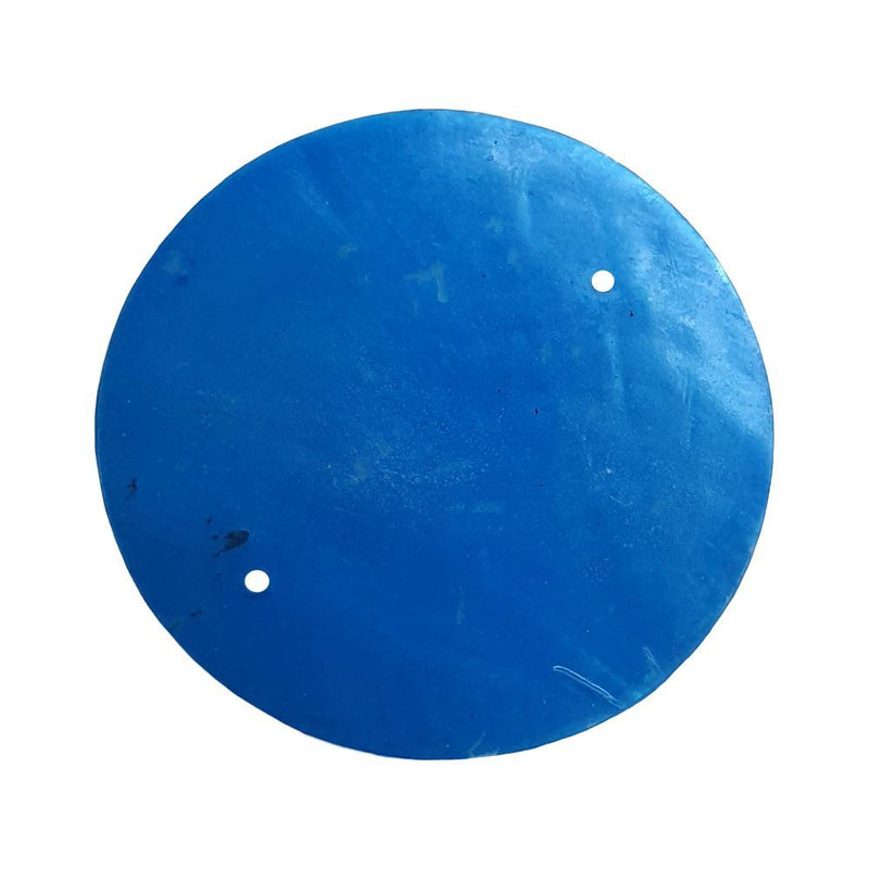 Capiz Shell Discs with 2 holes - 45 Pcs (Turquoise), 5cm Diameter