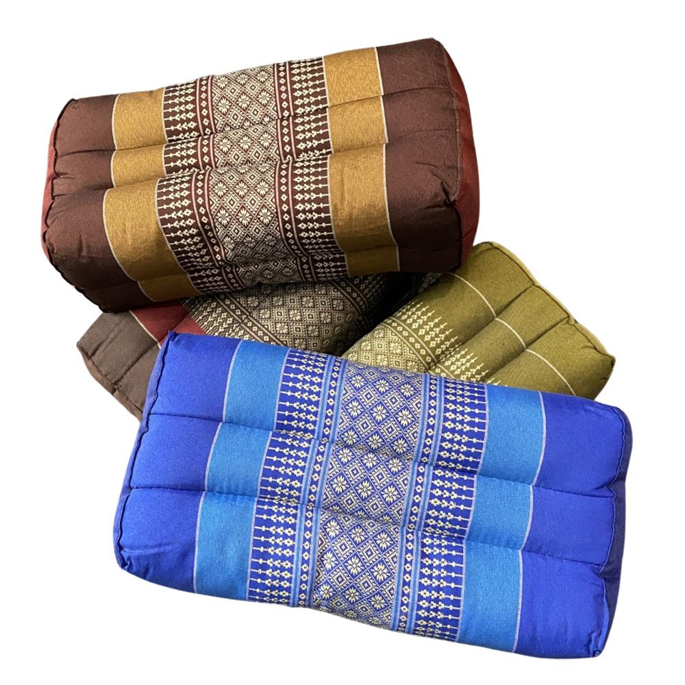 Traditional Thai Kapok Yoga/Meditation Block/Cushion, Size 35x15x12cm, Assorted Colours