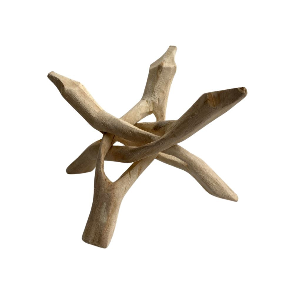 Tripod Stand for Abalone Shell, Natural Finish, 12cm