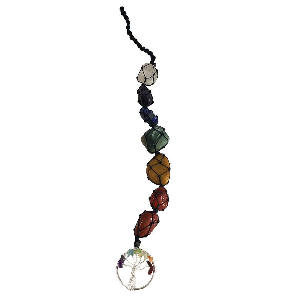 Chakra Hanging with Tree of Life Pendant, 30mm