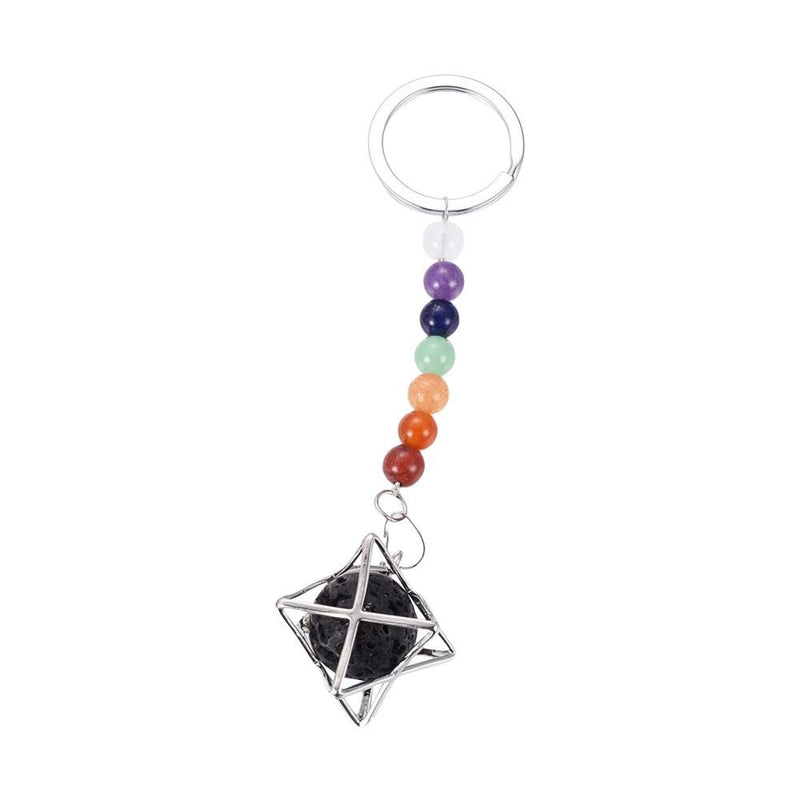 Chakra Jewelry, Mixed Gemstone Keychain