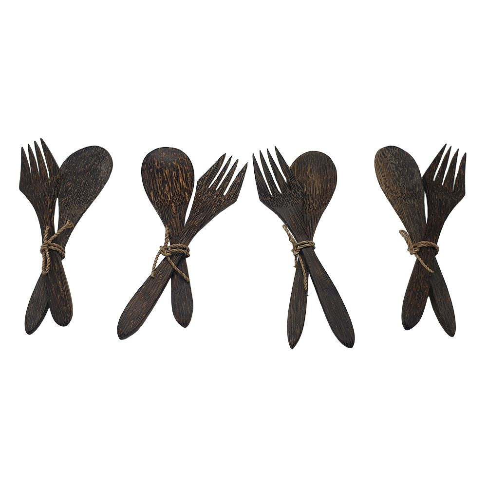 Cutlery Sono Wood (Spoon & Fork), 4 Sets
