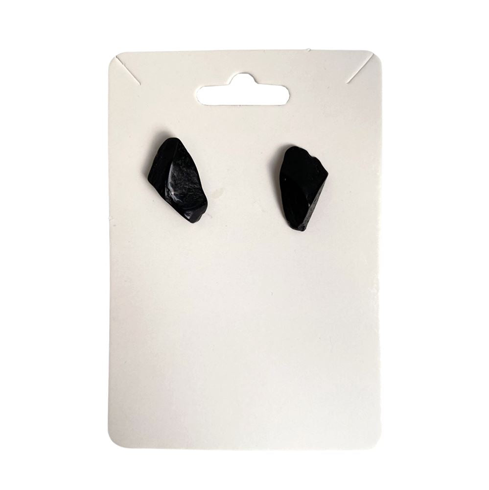 Gemstone Chip Stud Earrings, 1x1cm