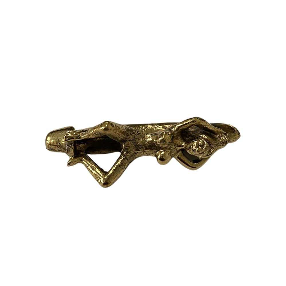 Miniature Brass Figurine, Fertility Pendant, Design #059